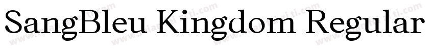 SangBleu Kingdom Regular Regular字体转换